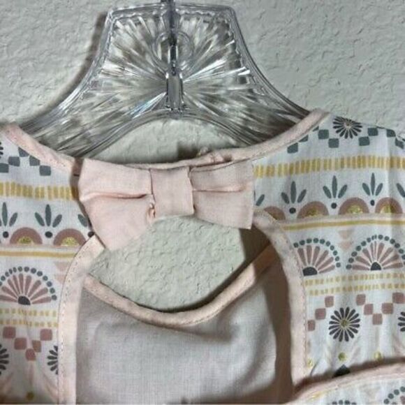 Rachel Zoe Girls Printed Tiered Dress Size 3T‎ Sleeveless Keyhole Back - Picture 7 of 9